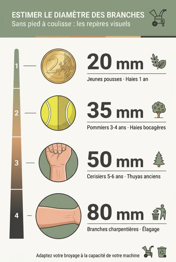 Mesurer le diamètre sans outil : les repères visuels pratiques