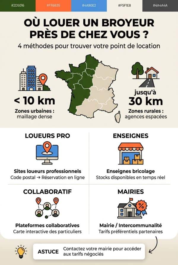 Localiser un point de location près de chez vous