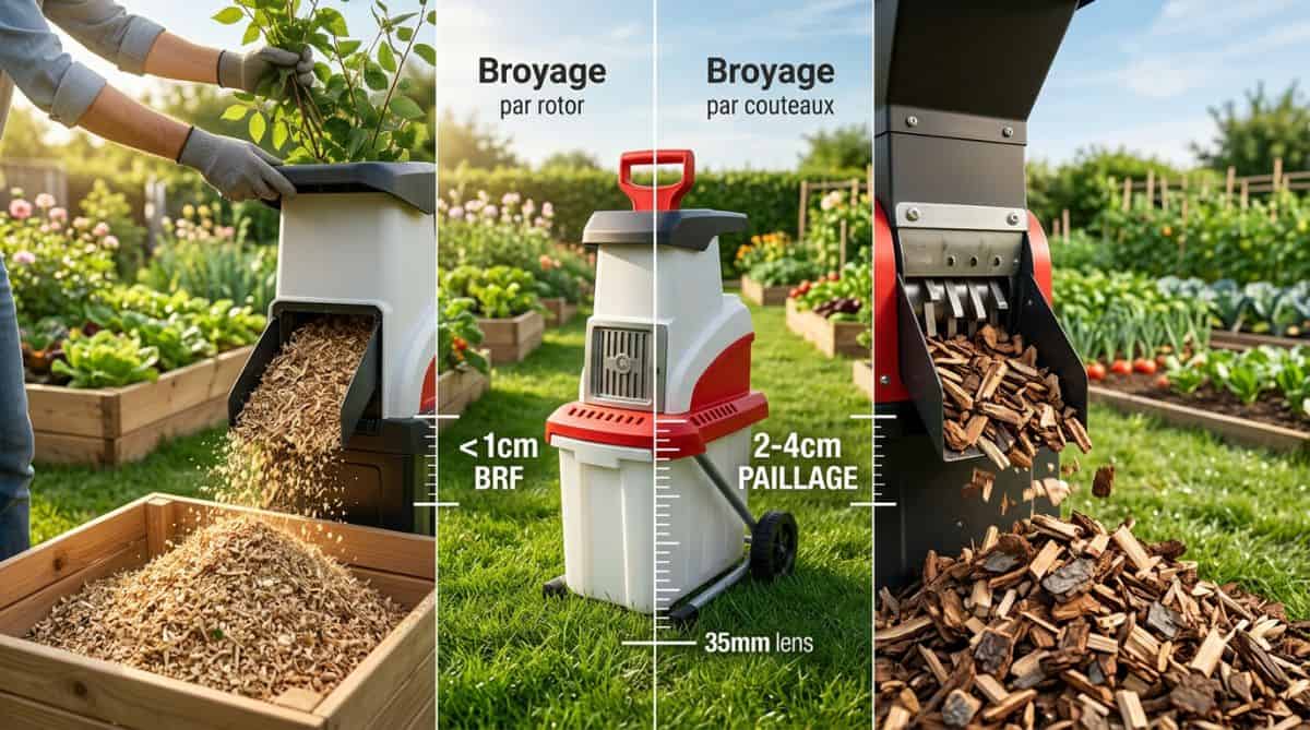 BRF et paillage : quel broyeur de végétaux pour quelle utilisation