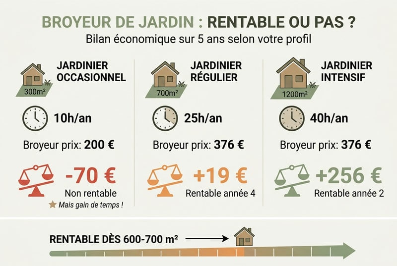 Calculateur d’économies : combien vous coûte vraiment votre broyeur ?