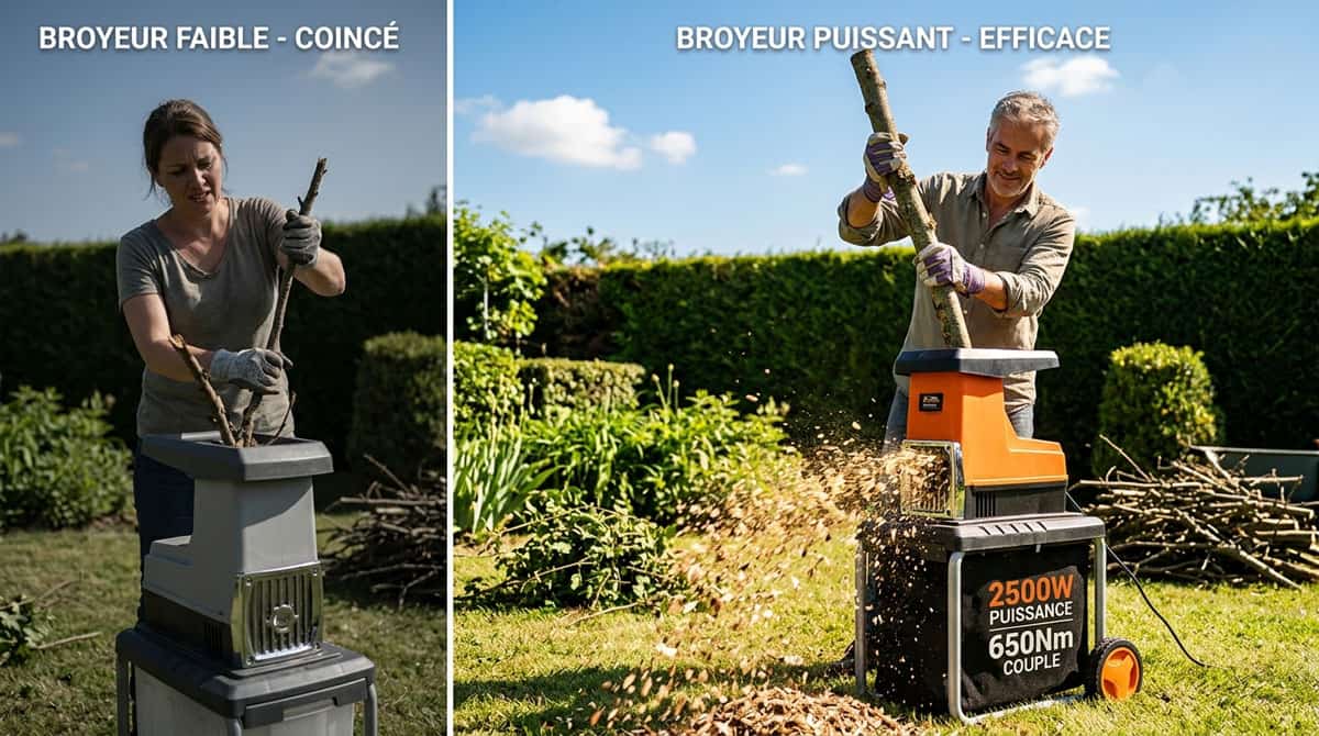 Quelle puissance choisir pour un broyeur de végétaux